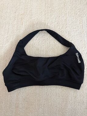 Black Active Sports Bra - Women's Supportive Racerback